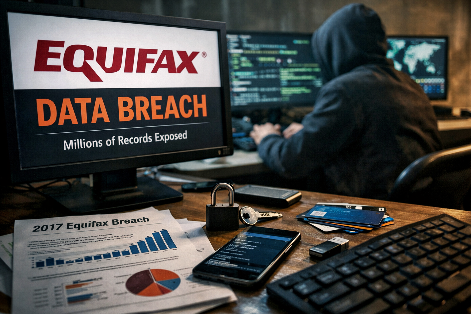 Equifax data breach illustration
