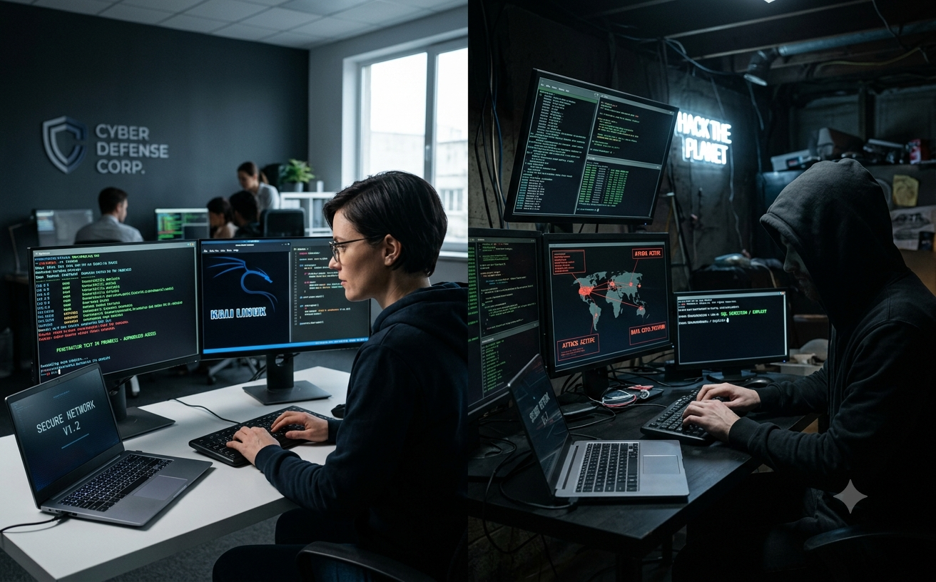 Cybersecurity concept illustration